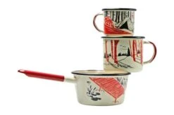 Knivesandtools Enamel Set E-SET-01, Mugs 8 Cm, 10 Cm & Saucepan 14 Cm, Enamel Crockery 10 Knivesandtools Enamel Set E-SET-01, Mugs 8 Cm, 10 Cm & Saucepan 14 Cm, Enamel Crockery -Knifeshop KT E SET 01 02 kato