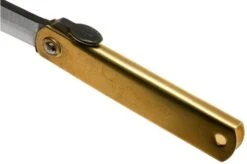 Higonokami Pocket Knife 5 Cm HIGO75BS, SK-carbon Steel, Brass -Knifeshop KT HIGO75BS 07 higonokami