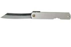 Higonokami Pocket Knife 7.3 Cm HIGOC10B, Blue Paper Steel, Silver Matte Steel