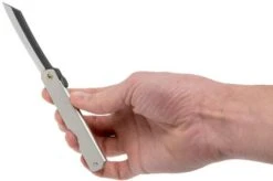 Higonokami Pocket Knife 7.3 Cm HIGOC10B, Blue Paper Steel, Silver Matte Steel 16 Higonokami Pocket Knife 7.3 Cm HIGOC10B, Blue Paper Steel, Silver Matte Steel -Knifeshop KT HIGOC10B 07 higonokami