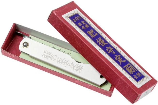 Higonokami Pocket Knife 7.3 Cm HIGOC10B, Blue Paper Steel, Silver Matte Steel 10 Higonokami Pocket Knife 7.3 Cm HIGOC10B, Blue Paper Steel, Silver Matte Steel - Image 8