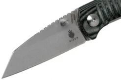 Kizer Vanguard Shard V2531N2 Black Micarta Pocket Knife, Dirk Pinkerton Design -Knifeshop KZV2531N2 03 kizer