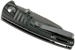 Kizer Vanguard Shard V2531N2 Black Micarta Pocket Knife, Dirk Pinkerton Design -Knifeshop KZV2531N2 04 kizer