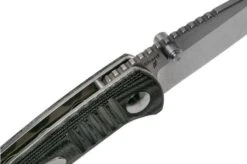 Kizer Vanguard Shard V2531N2 Black Micarta Pocket Knife, Dirk Pinkerton Design -Knifeshop KZV2531N2 06 kizer