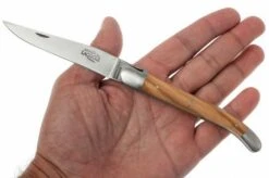 Forge De Laguiole 1211INOL Pocket Knife, Olivewood -Knifeshop LA1211INOL 05 forge de laguiole la1211inol d5