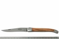 Forge De Laguiole 1211INOL Pocket Knife, Olivewood -Knifeshop LA1211INOL 07 forge de laguiole la1211inol d7