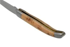 Forge De Laguiole Boraldes Edition 1212EINGE Satin Bolsters Juniper Wood, Pocket Knife -Knifeshop LA1212EINGE BOR 04 forgedelaguiole
