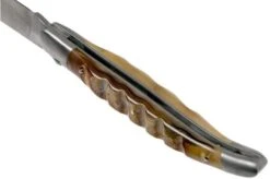 Forge De Laguiole 12 Cm 1212INBESAT Ram's Horn Laguiole Knife -Knifeshop LA1212INBESAT 05 forge de laguiole