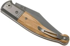 LionSteel Gitano Olive Wood GT01 UL Pocket Knife, Gudy Van Poppel Design -Knifeshop LI GT01 UL 04 lionsteel