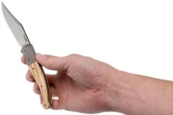 LionSteel Gitano Olive Wood GT01 UL Pocket Knife, Gudy Van Poppel Design -Knifeshop LI GT01 UL 08 lionsteel