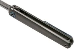 MKM Flame Dagger FL02-TSW Sandblasted Titanium Pocket Knife, Michael Zieba Design -Knifeshop MMK FL02 TSW 07 mkm knives