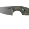 MKM Mikro 1 Drop, Stonewashed Green Canvas Micarta Neck Knife, Jesper Voxnaes Design -Knifeshop MMK MR01 GC 01 mkm knives