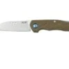 MKM Root RT-GC Satin Green Canvas Micarta Pocket Knife, Jens Anso Design -Knifeshop MMK RT GC 01 mkm