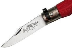 Old Bear Classical Red XS, 9307-15-MRK Pocket Knife -Knifeshop OB9307 15 MRK 03 oldbear