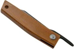Ohta FK5 Higonokami-pocket Knife, Natural Canvas Micarta -Knifeshop OHTA OFF FK5 M N 04 ohta knives