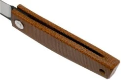 Ohta FK5 Higonokami-pocket Knife, Natural Canvas Micarta -Knifeshop OHTA OFF FK5 M N 05 ohta knives