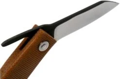 Ohta FK5 Higonokami-pocket Knife, Natural Canvas Micarta -Knifeshop OHTA OFF FK5 M N 06 ohta knives