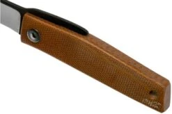 Ohta FK5 Higonokami-pocket Knife, Natural Canvas Micarta -Knifeshop OHTA OFF FK5 M N 07 ohta knives