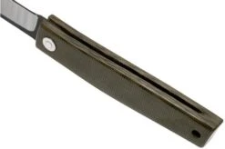 Ohta FK7 Higonokami-pocket Knife, Green Canvas Micarta -Knifeshop OHTA OFF FK7 M G 05 ohta knives