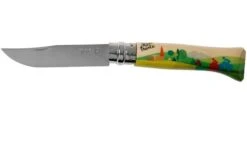 Knifeshop 32 Opinel No 08 Tour De France 2020 Printed 2397, Stainless Steel, Pocket Knife