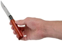 Opinel Pocket Knife No. 8 Luxury Range, Stainless Steel, Padouk 19 Opinel Pocket Knife No. 8 Luxury Range, Stainless Steel, Padouk -Knifeshop OP226086 08 opinel v201909