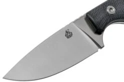 QSP Knife Workaholic QS124-B SK03 Black Micarta Fixed Knife -Knifeshop QS124 B 03 qsp