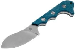 QSP Knife Neckmuk QS125-D Blue Micarta Neck Knife -Knifeshop QS125 D 03 qsp