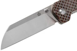 QSP Knife Penguin QS130-A Brown Texture Micarta, Pocket Knife -Knifeshop QS130 A 03 qsp