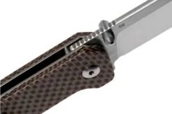 QSP Knife Penguin QS130-A Brown Texture Micarta, Pocket Knife -Knifeshop QS130 A 06 qsp
