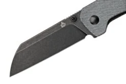 QSP Knife Penguin QS130-B2 Denim Micarta, Blackwashed Pocket Knife -Knifeshop QS130 B2 03 qsp