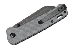 QSP Knife Penguin QS130-B2 Denim Micarta, Blackwashed Pocket Knife -Knifeshop QS130 B2 04 qsp