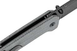 QSP Knife Penguin QS130-B2 Denim Micarta, Blackwashed Pocket Knife -Knifeshop QS130 B2 06 qsp