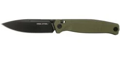 Real Steel Huginn 7652GB OD Green Black G10 Pocket Knife
