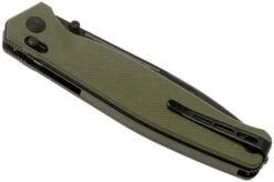 Real Steel Huginn 7652GB OD Green Black G10 Pocket Knife -Knifeshop RL7652GB 04 real steel