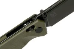 Real Steel Huginn 7652GB OD Green Black G10 Pocket Knife -Knifeshop RL7652GB 06 real steel