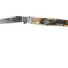Rough Ryder Toothpick Cinnamon Stag RR2154 Damascus Slipjoint Pocket Knife -Knifeshop RY2154 01 rough ryder