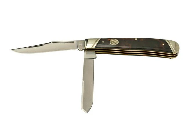 Rough Ryder Imitation Tortoise Trapper, RR2453 Pocket Knife 3 Rough Ryder Imitation Tortoise Trapper, RR2453 Pocket Knife