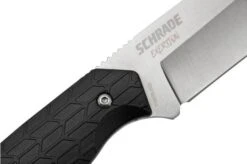 Schrade Exertion Drop Point Knife 1159309, Black Fixed Knife -Knifeshop SC1159309 05 schrade