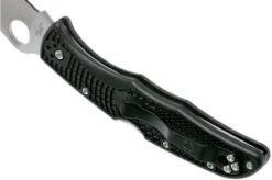Spyderco Endura 4 Black C10FPBK Pocket Knife -Knifeshop SPC10FPBK 05 spyderco
