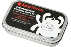 Spyderco Wooden Kit Dragonfly C28 WDKIT1 Wooden Pocket Knife -Knifeshop SPWDKIT1 04 spyderco spwdkit1 04