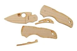 Spyderco Wooden Knife Kit C230 Lil Native WDKIT2, Wooden Pocket Knife -Knifeshop SPWDKIT2 03 spyderco