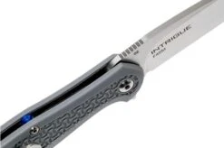 Steel Will Intrigue F45M-14 Grey FRN Pocket Knife -Knifeshop SWK F45M 14 06 steel will knives