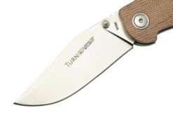Viper Turn V5988CN Natural Canvas Micarta Pocket Knife, Fabrizio Silvestrelli Design -Knifeshop VPV5988CN 03 viper