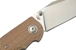 Viper Turn V5988CN Natural Canvas Micarta Pocket Knife, Fabrizio Silvestrelli Design -Knifeshop VPV5988CN 05 viper