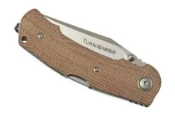 Viper Turn V5988CN Natural Canvas Micarta Pocket Knife, Fabrizio Silvestrelli Design -Knifeshop VPV5988CN 06 viper