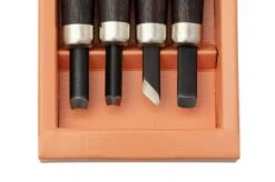 Yoshiharu H-4 Japanese Wood Carving Knives, Set Of 4 -Knifeshop YSH 002 03 yoshiharu