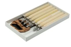 Yoshiharu L-7 Maruichi Japanese Wood Carving Knives, Set Of 7 With Baren 7 Yoshiharu L-7 Maruichi Japanese Wood Carving Knives, Set Of 7 With Baren -Knifeshop YSH 026 02 yoshiharu